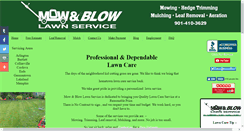 Desktop Screenshot of mowandblowlawnservice.com